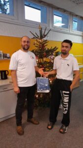 Bewohner bekommt ein Weihnachtsgeschenk